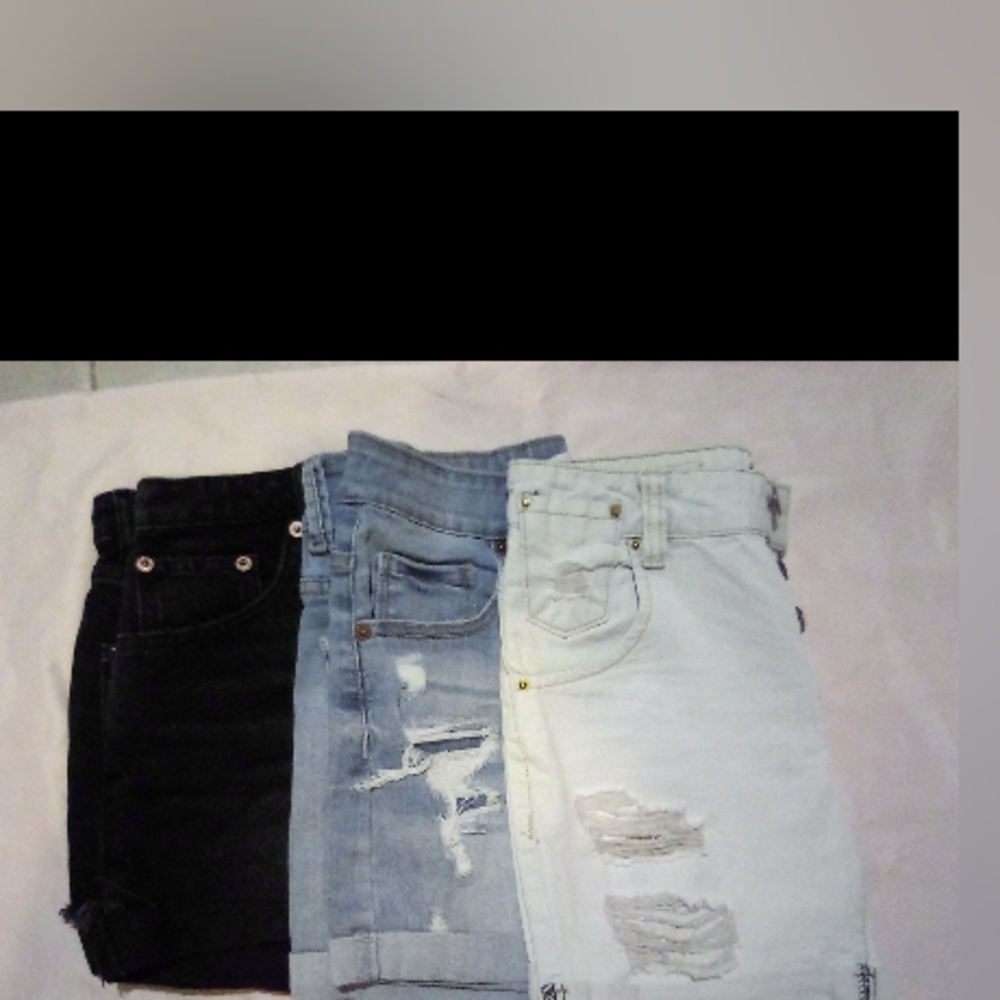 (3 PAIRS) RANBEERI, WAX & ZARA COTTON JEAN SHORTS